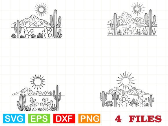 A Desert Scene SVG for Modern Brand Graphics