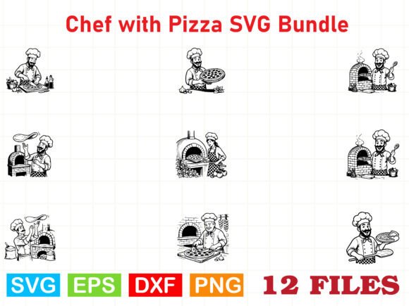 A Designer's Real-World Look at the Chef with Pizza SVG Bundle