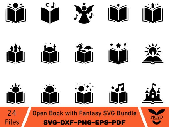 A Designer's Review of the Open Book Fantasy SVG Bundle