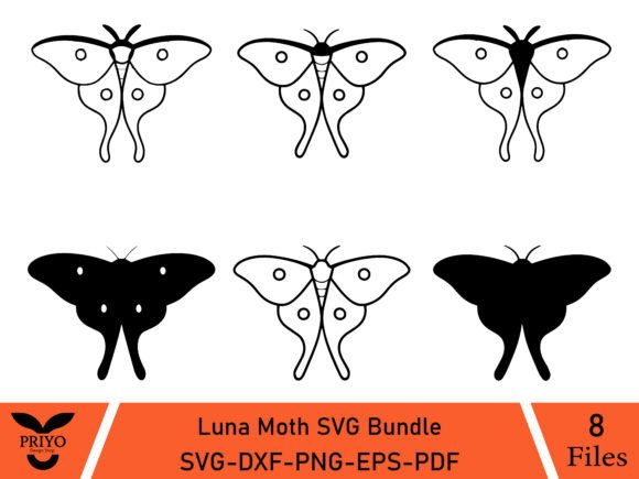 A Luna Moth SVG Bundle for Elegant Crafting Graphics