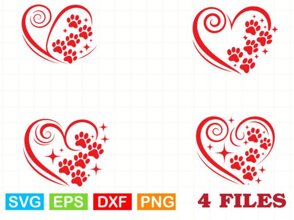 A Paw Heart Graphics Design for Local Brand Storytelling