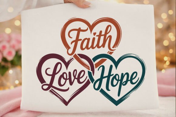 A Practical Review of Faith, Hope & Love Hearts Graphics for T-Shirt Designs