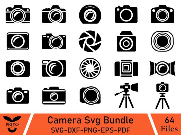 Camera Svg Bundle: A Graphic Designer's View for Crafters
