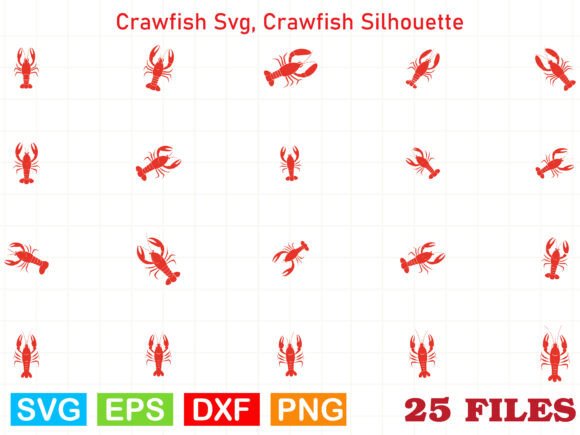 Crawfish Silhouettes: A Graphic Designer's Branding Asset Review