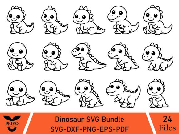 Evaluating a Cute Baby Dinosaur SVG Bundle for Commercial Graphics
