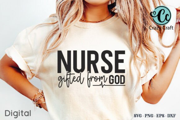 Reviewing a Nurse Gifted Graphics Asset for T-Shirt Designs