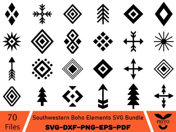 Southwestern Boho Graphics for Commercial Use