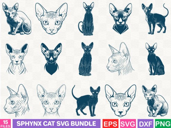 Sphynx Cat Graphics: An Illustrative Bundle Review