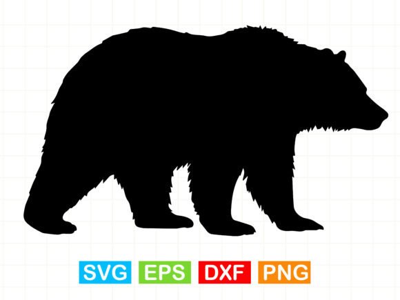 The Bear Silhouette Svg: A Versatile Graphic for Crafters