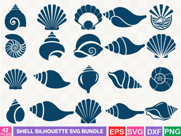 Your Handmade Business & Shell Silhouette Graphics
